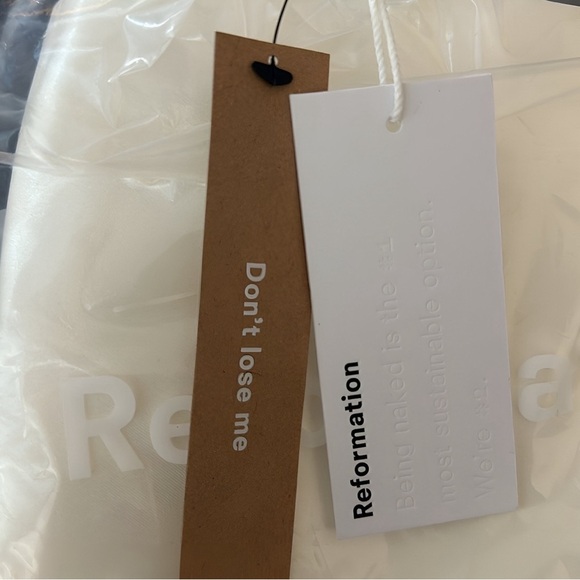 NWT Reformation Wedding Dress | Floor Length Maxi | Bridal | Ivory | Size 2 - Picture 7 of 8